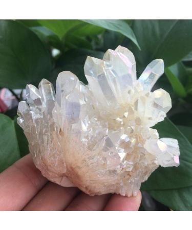 Natural Crystal Rough Beautiful White Flame Aura Quartz Crystal Cluster Specimen 200g - Buy Online on GoSupps.com