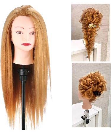 Buy Mcwdoit Hairdressing Gold Training Head - 70% Real Hair for Professional Styling & Practice | International Shipping Available - Buy Online on GoSupps.com