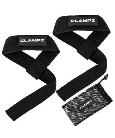Clampz Premium Train Aids for Fitness Weightlifting Bodybuilding Crossfit and Kreuzlieben.Lifting straps for men and women black and white - Buy Online on GoSupps.com