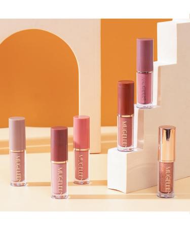 Buy Lip Gloss Set | Shiny Non-Stick Lip Glaze - Matte & Pearlescent Finish | 12 Pcs - International Shipping Available - Buy Online on GoSupps.com