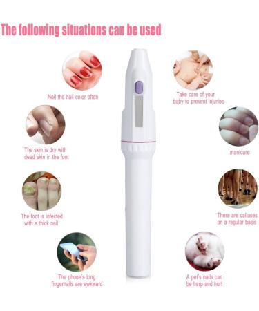 Electric File Pedicure Drill Multi-Functional Electric Nail Polisher Nail Grinding for Home for Salon Personal Manicure - Buy Online on GoSupps.com