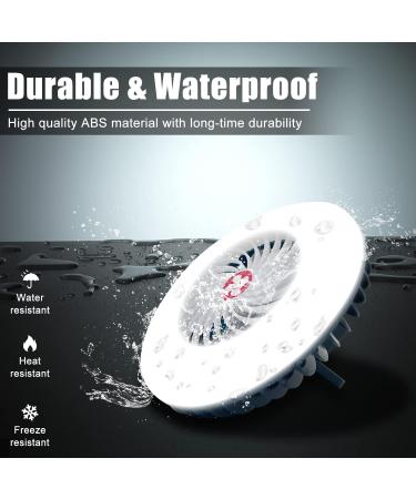 XTAUTO Portable Camping Fan with LED Lantern - USB Rechargeable, Waterproof, 2-Pack - Buy Online on GoSupps.com