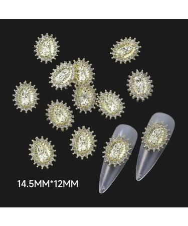 LIFOOST 3D San Judas Nail Charm 10pcs - Virgin Mary Nail Charms with Zircon Detailing - DIY Nails Decoration Accessories - Buy Online on GoSupps.com