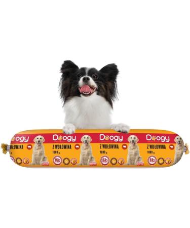 1 kg dog sausage dog food wet food high meat content premium | Dog food beef or poultry (12x 1kg B uf) - Buy Online on GoSupps.com