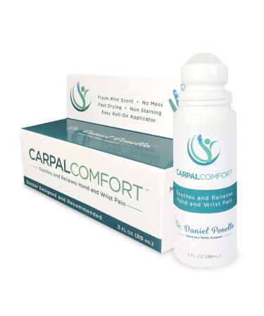 Carpal Comfort  Carpal Tunnel Roll On for Wrist Pain and Hand Pain  3 Fl Oz/88 mL