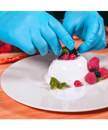 Mira Pak Blue Nitrile Disposable Gloves 4 Mil Food-Safe Latex & Powder Free Textured Fingertips Gloves Large (Pack of 100) - Buy Online on GoSupps.com