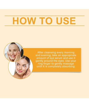  homomdy Set of 2 brightening eye creams with vitamin C anti-aging vitamin C serum for puffiness and dull dark circles under the eyes moisturizing cream instant firming complexion - Buy Online on GoSupps.com