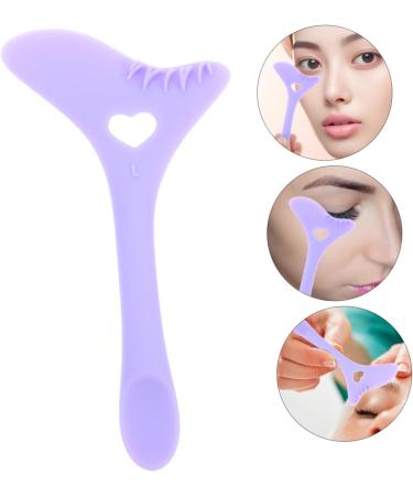 VINTORKY Eyeliner Stamp Silicone Eyeliner Aid Eyeliner Mascara Shield Eye Makeup Tools Eyeliner Tool Eye Liner Pencils Eyelash Stencils Reusable Eyelash Tool Silica Gel Multifunction Purple 12.00X6.00X0.50CM Purple - Buy Online on GoSupps.com