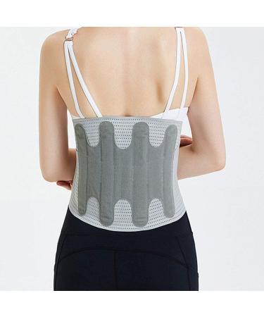 Hot-Compressed Waist Belt for Herniated Discs - Self-Warming Lumbar Support & Breathable Protection - Gray M - Buy Online on GoSupps.com