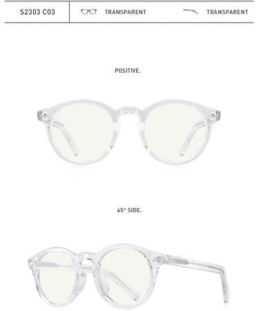 KDOQ Retro Oval Blue Light Blocking Glasses | Stylish Anti-Blue Ray Round Glasses for Men & Women - Shop Internationally - Buy Online on GoSupps.com