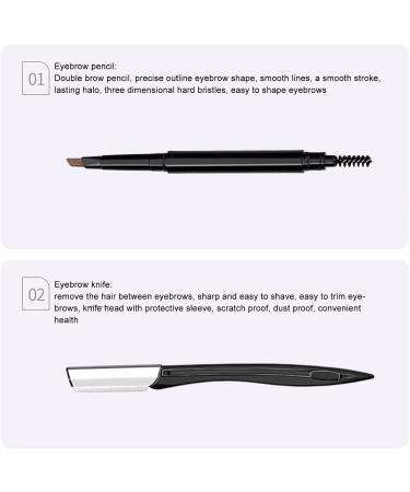 Omabeta Eyebrow Grooming Kit - 8 Piece Safe Travel Set with Storage Bag | Perfect for International Shipping - Buy Online on GoSupps.com