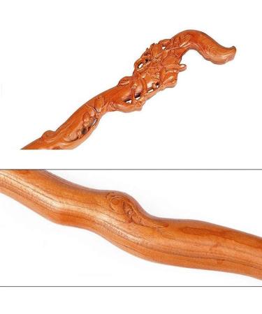 Wooden Walking Stick Solid Cane Wooden Cane Solid Wood Crutch Mahogany Walker Old Man Walking Stick Men Ladies Seniors are Available Gifts for The Elderly - Buy Online on GoSupps.com