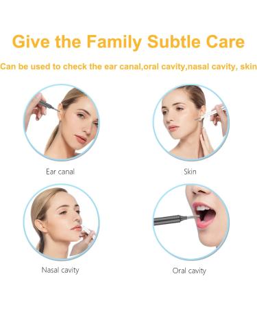 3MP HD Camera Ear Wax Removal Tool - 1080P Otoscope for iOS & Android - Black - Buy Online on GoSupps.com