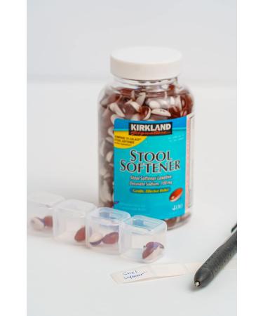 Kirkland Signature Stool Softener 100mg (400 Softgels) with Olitec Pill Organizer - Buy Now! - Buy Online on GoSupps.com