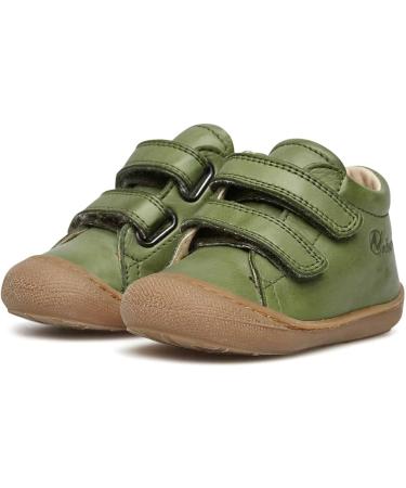 Naturino Cocoon VL Leather First-Steps Shoes 2 UK - Verde Scuro - Buy Online on GoSupps.com