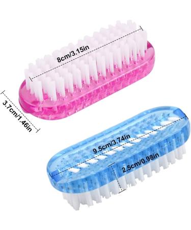 4 Pcs Two-Sided Nail Brushes - Fingernail & Toes Cleaning Hand Brush Set - Buy Online on GoSupps.com