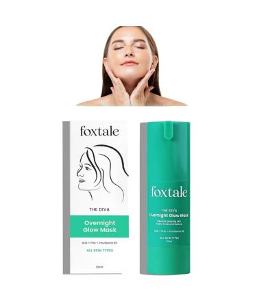 Foxtale Overnight Glow Mask Salon Like Brightening Facial Mask Deep Face Mask Overnight(1PC)