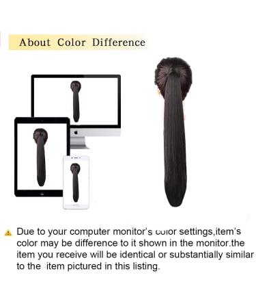 Buy Black Long Smooth Pferdeschwanz Hair Extension - 60cm Clip-In Ponytail Hairpiece | Natural Wrap Around Braid | Fast International Shipping - Buy Online on GoSupps.com
