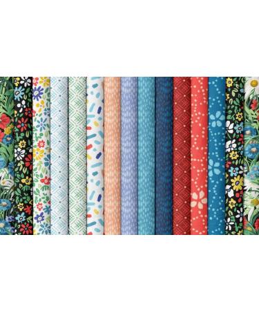 Connecting Threads Hello Daisy Fat Quarter Bundle - 100% Cotton Quilting Fabric - Buy Online on GoSupps.com