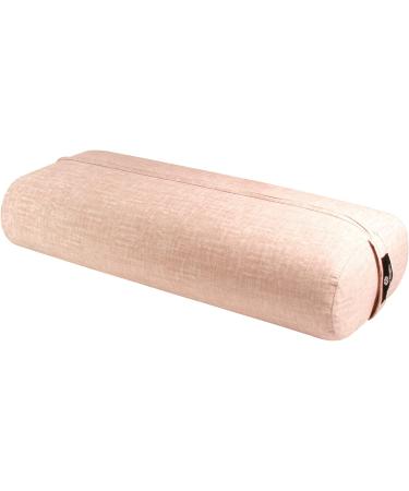 Hugger Mugger Standard Yoga Bolster - Firm Core, Soft Surface, Rectangular Shape - Handmade in USA for Restorative Yoga - Quartz - Buy Online on GoSupps.com