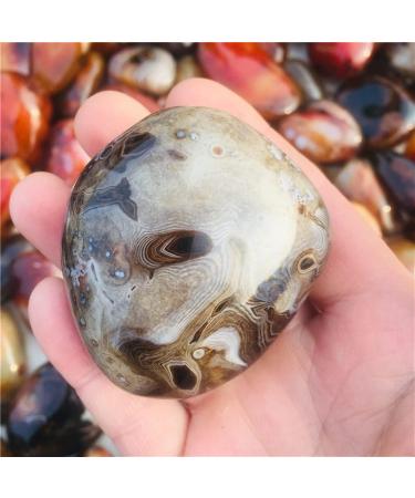 Natural Crystal Rough Gems for Decoration 100g Natural Crystal Silk Agate Play with The Rolling Palmetto 1pcs Aura Crystal - Buy Online on GoSupps.com