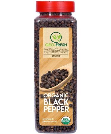 Geo Fresh Organic Black Pepper (200g) - USDA Certified - Buy Online on GoSupps.com