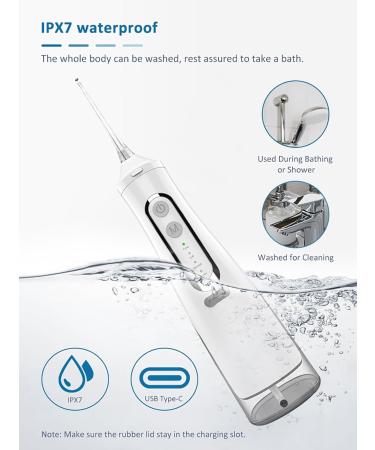 USB Rechargeable 4 Speed Water Flosser - Portable Teeth Cleaner for Home & Travel | Removes Tartar & Stains - Buy Online on GoSupps.com