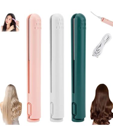 Bubble Wand USB Curling Mini 2-in-1 Portable Hair Curler & Straightener | Travel-Friendly Cordless T3 Hair Tool - White - Buy Online on GoSupps.com