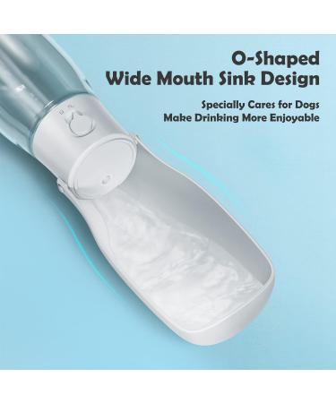 Peteast 550ml Foldable Dog Drinking Bottle - BPA-Free Water Bottle for Dogs Cats & Pets - Perfect for Hiking & Traveling (White) - Buy Online on GoSupps.com