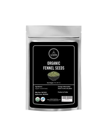 Naturevibe Botanicals Organic Fennel Seeds, 5lbs | Foeniculum Vulgare | Gluten Free & Non-GMO | Adds Flavor | Add to Healthy snacks (80 ounces)