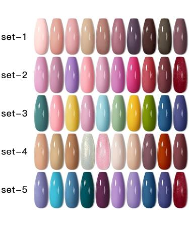 10pcs Glitter Nail Gel Polish Set Kits Semi Permanent Soak Off UV LED Nail Varnish All for Manicure - (Color: S04060S04061S04056) - Buy Online on GoSupps.com