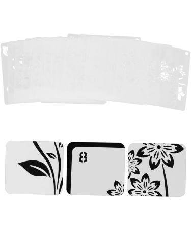 NUOBESTY 20pcs Set Sunflower Cutout Painting Template Mandala Flower Stencil Diy Craft Hollow Flower Painting White 15X15CM - Buy Online on GoSupps.com