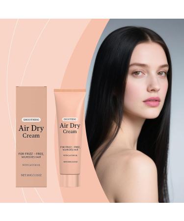 Youngwier Hair cream 100g Smoothing Air Dry Cream for Hair Conditioner Long Lasting Hydration Smoothing For Light Holding Curl Definition Silky Soft Shiny Defines Texture Appearance - Buy Online on GoSupps.com