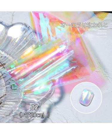 Hot Shine Colorful DIY Aurora Color Nail Sticker Nail Art Decoration Fashion(03) - Buy Online on GoSupps.com