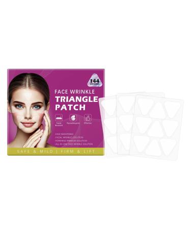 Lot de 144 pansements anti-rides pour le visage - Pour le front et les yeux - Lignes souriantes - Utilisation pendant la nuit (1 paquet) 1 pack