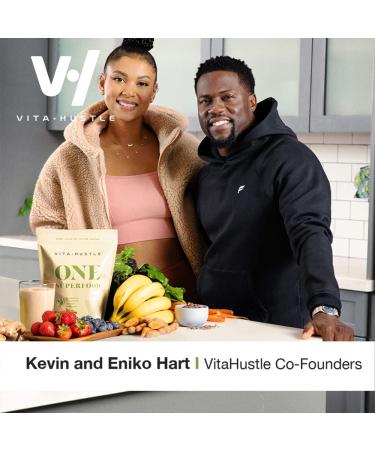 VitaHustle ONE Superfood Protein Powder Vanilla 20G Vegan Protein Meal Replacement with 86 Superfoods, 22 Vitamins & Minerals, Probiotics - Paleo, Keto, Dairy Free, No Added Sugar - Buy Online on GoSupps.com