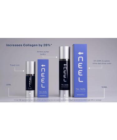 NEEL Anti Aging Gel (100mL) - 3% GHK-Cu Copper Peptides Serum for Dark Spots, Wrinkles, and Scars - Buy Online on GoSupps.com