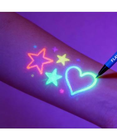  ZYHDFH Set of 8 UV eyeliner pencils - Waterproof - Fluorescent colors - Washable - Matte liquid eyeliner - For everyday use and for special occasions Christmas - Buy Online on GoSupps.com