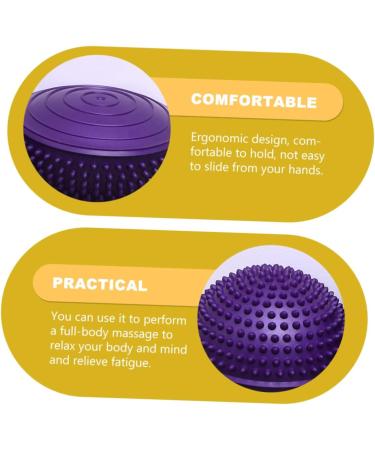 Hoement Durian Ball Arm & Foot Massager - Creative Muscle Training & Office Massage Device | Yoga Exercise Relief - Compact 16x16x8cm Purple - Buy Online on GoSupps.com