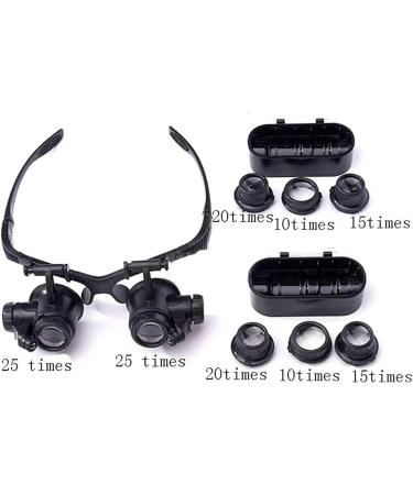 Portable Magnifier Portable Handheld Grip Desktop Enlarge Mirror Head Mounted ES Headband Lamp Hands Free Magnifier Adjustable for Hobby s Beauty and Elderly 2 LED s 25X 2 Full of Stars - Buy Online on GoSupps.com