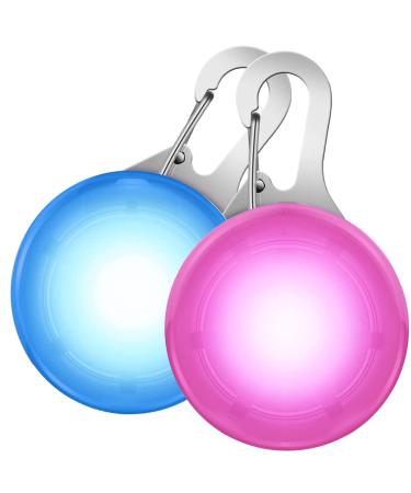 PANYI 2Pcs Dog Collar Charms Colorful Clip-On Dog Collars Colourful Pet Small Bells With Clasps For Night Walking Running And Camping Safety And Anti-Lost