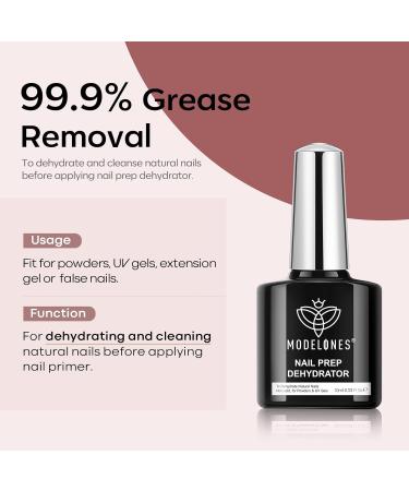 Modelones Nail Strengthener Treatment Set - Gel Nail Polish Strengthener for Damaged, Weak Nails | Growth Nail Hardener with Dehydrator & Top Coat for Long-Lasting Results - Buy Online on GoSupps.com