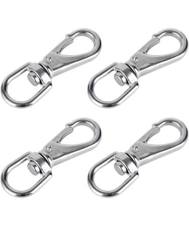 AOWESM Stainless Steel Swivel Eye Snap Hook  Heavy Duty Scuba Diving Clips  Flag Pole Clips  Spring Buckles for Bird Feeders Pet Chains Dog Leashes Keychains and More (4 Pieces) M5/1#  Silver - Buy Online on GoSupps.com