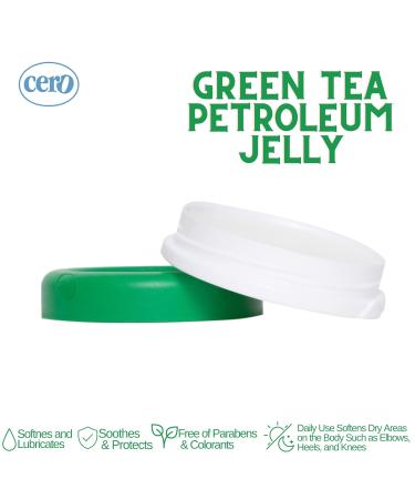 Crema Cero Green Tea Petroleum Jelly 0.88oz - Healing Balm for Dry, Cracked Skin and Heels - Buy Online on GoSupps.com
