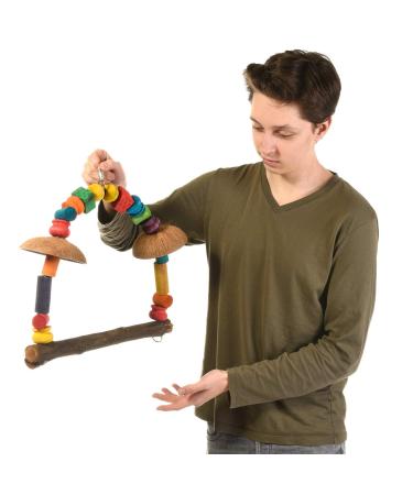 HappyBird | Parrot swing New Ricco's Coco Swing Large - approx. 40.5 x 10 x 38 cm