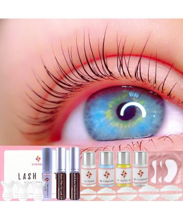Lash Lift Kit  Eyelash Lifting and Brow Lamination 2 in 1  DIY Perm At Home  Perming Lashes & Eyebrow With Strong Glue  Make Eyes Voluminous 6-8 Weeks. Upgrade Version All In One (Lashlifting&Keratin Care)
