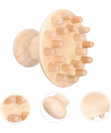 Healvian Wooden Massage Comb - Gua Sha Head Massager for Dandruff & Lymphatic Therapy - Natural Beech Child-Friendly Scraper - Buy Online on GoSupps.com