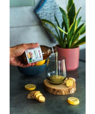 Organic Ginger Juice 6 Pack (6x250ml) | Cold-Pressed Pure Ginger | No Sugar Dyes or Preservatives | Vegan & Vegetarian - BerriesPolska  - Buy Online on GoSupps.com