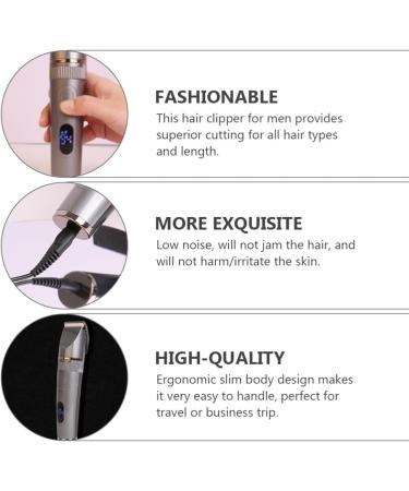 Electric Razor Multi-use Men Hair Clipper Trimmer Mustache Beard Trimmer Hair Cutting Kit Hair Clippers for Men for Men Husband Father (Silver Three-Way Speed) - Buy Online on GoSupps.com
