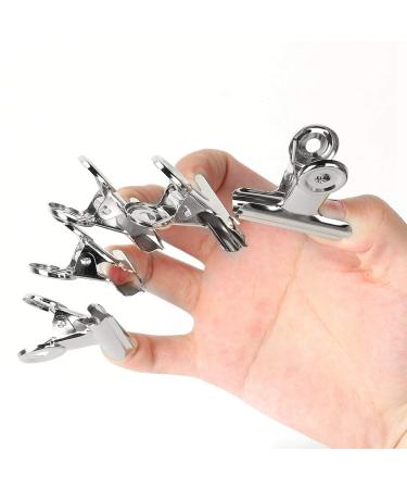 Nail Art Accessories - 5 Silver Manicure Clips for Thin & Long Nails | Nail Extension Tool - Buy Online on GoSupps.com